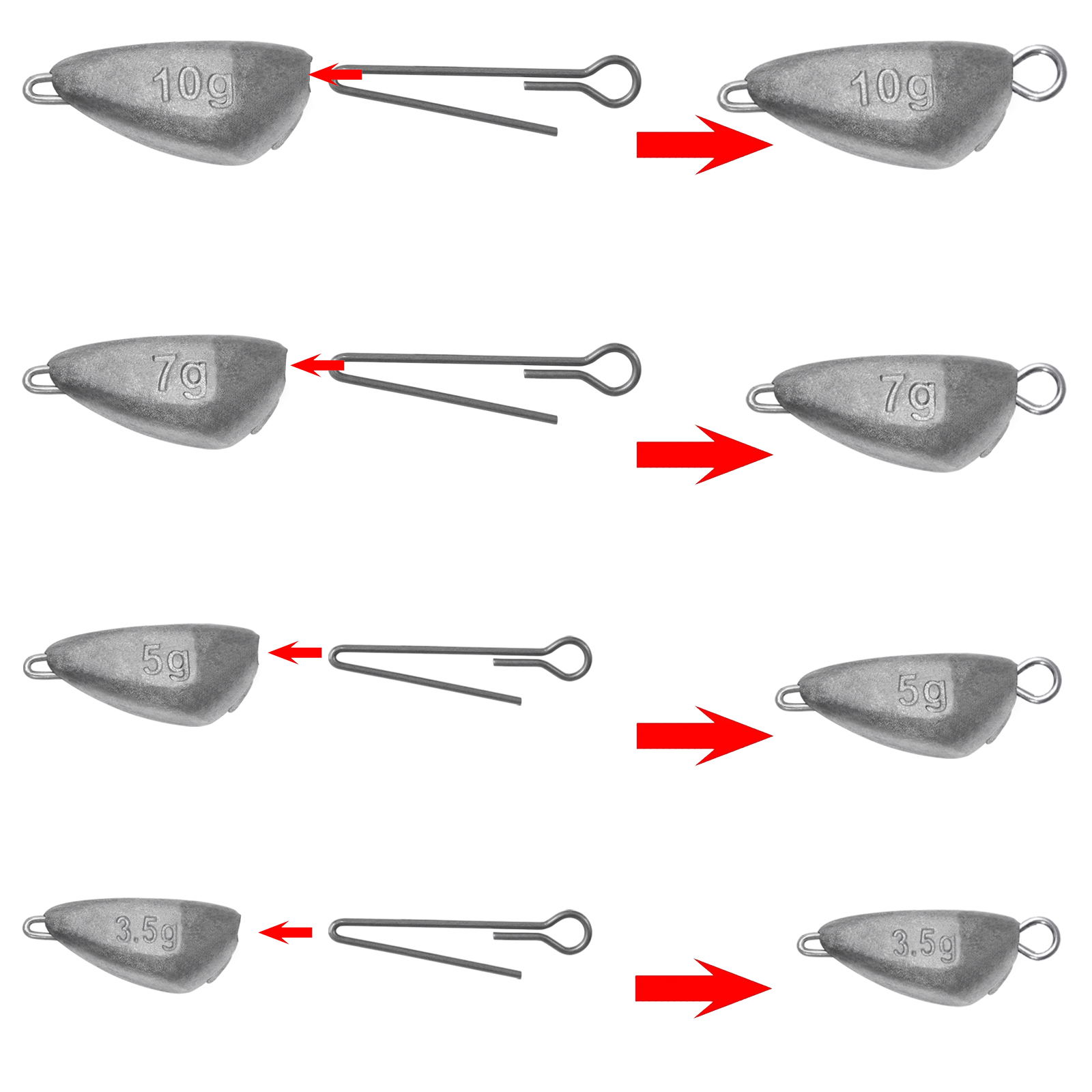 5pcs Jig Head Fishing Weight,  - Furniture Hardware Jig recension och pris