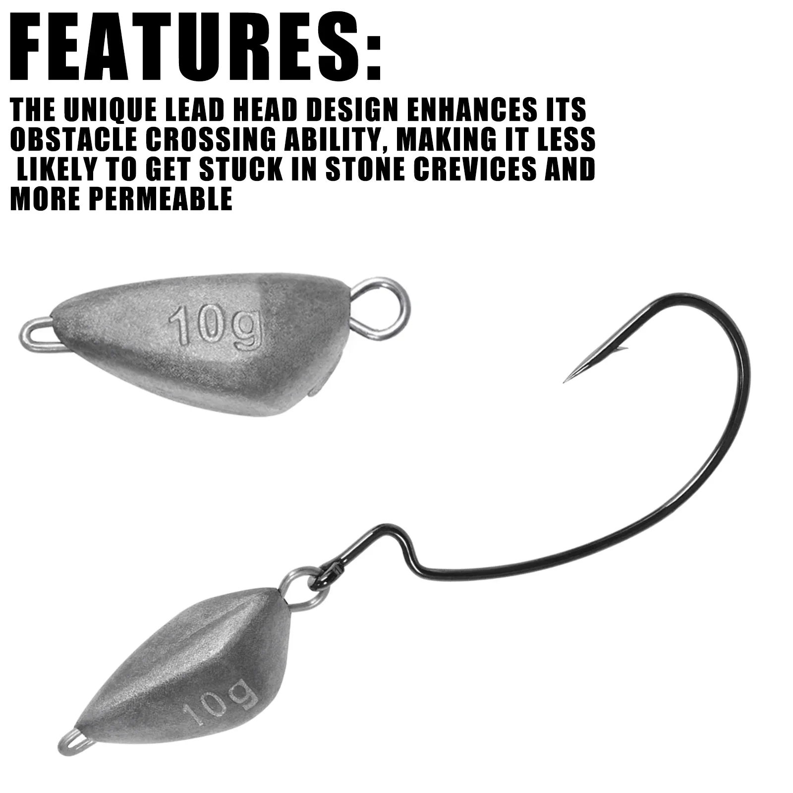 5pcs Jig Head Fishing Weight,  - Furniture Hardware Jig recension och pris