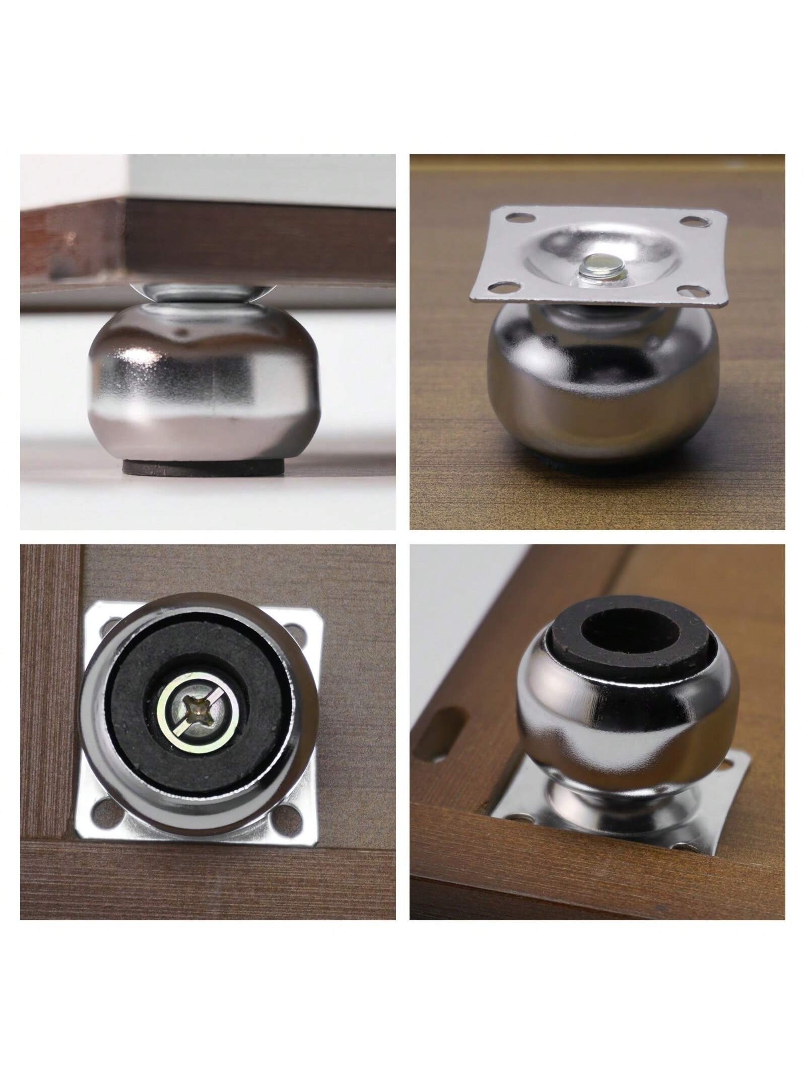 [4 Pieces of Metal Furniture L - Cabinet Hinge Overlay recension och pris