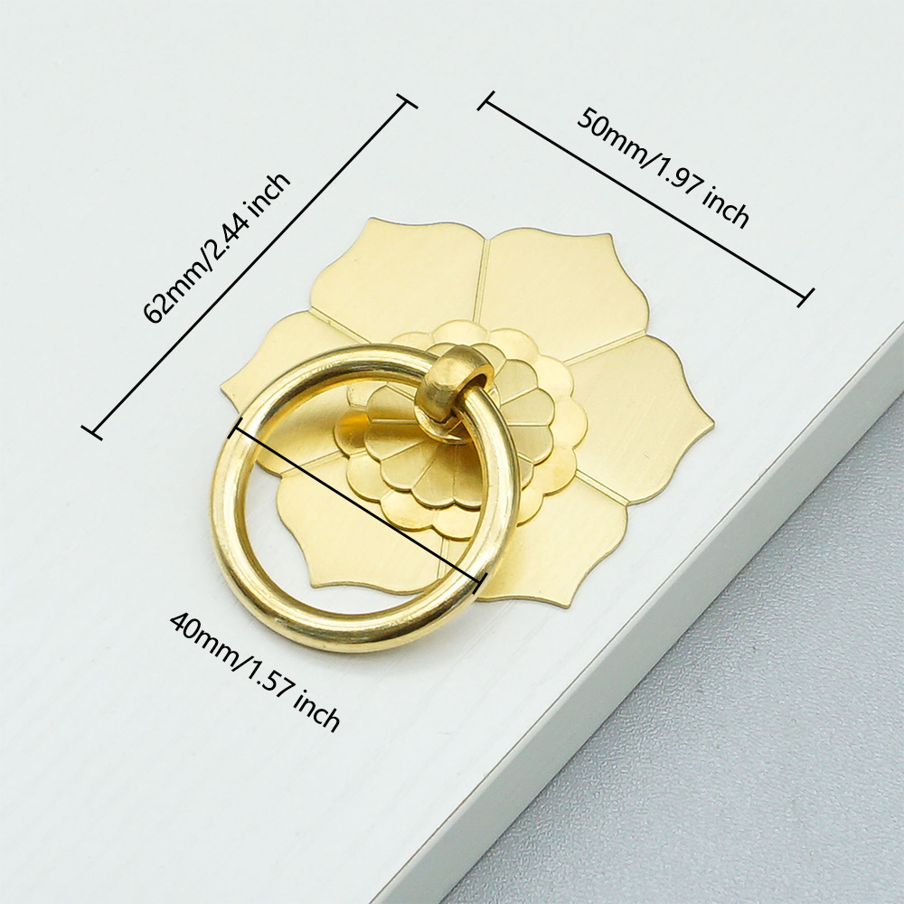 Hanger Ring Floral Brass Cabin - Furniture Hardware Drop Pulls recension och pris
