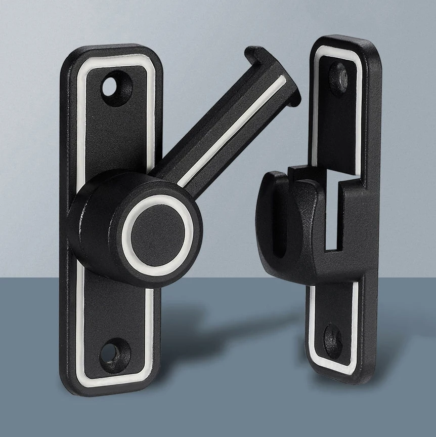 Black Luminous Barn Door Latch - Furniture Hardware Fitting recension och pris
